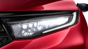 Closeup of Odyssey headlight.