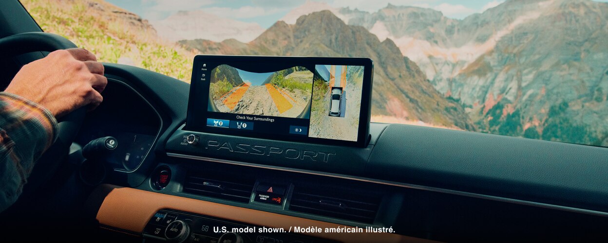 Interior image of a Passport cabing showing display. 