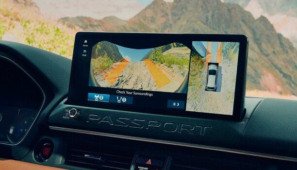 Interior image of a Passport cabing showing display. 