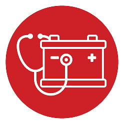 Icon of an engine with a snowflake. 