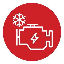 Icon of a battery that reads '100 percent' 